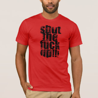 Le rouge a fermé le F ** k vers le haut de T-shirt