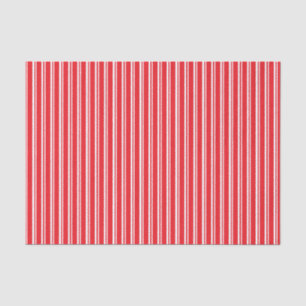 Le rouge barre le papier de soie de soie de Noël