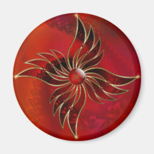 Le rouge comme aimant de flamme