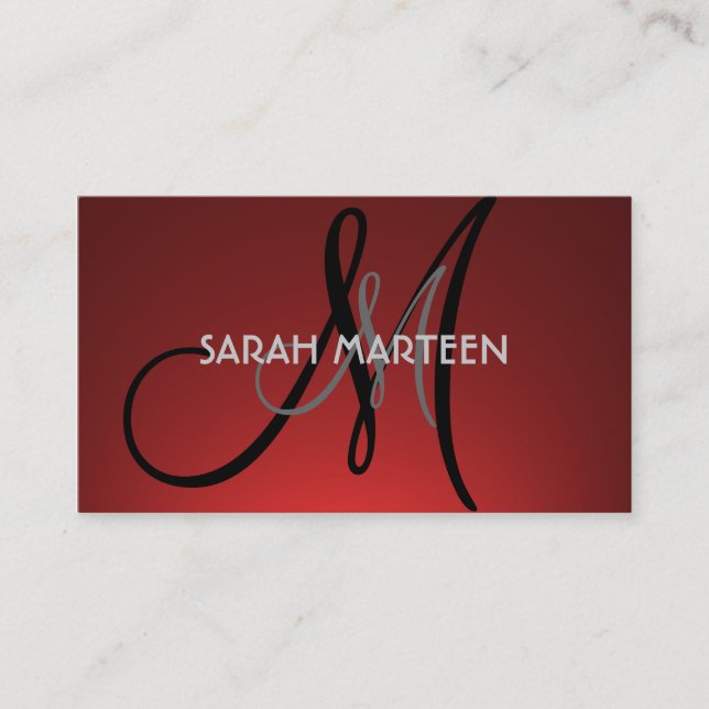 Le rouge simple se fanent les cartes faites sur (Devant)