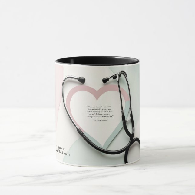 Le rythme cardiaque des soins : Mug Coeur et Steth (Centre)