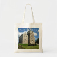 Le sac fourre-tout avec vue sur le château de Turk