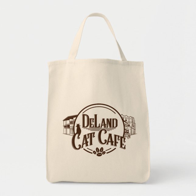 Le Sac fourre-tout de marché du café DeLand Cat (Devant)