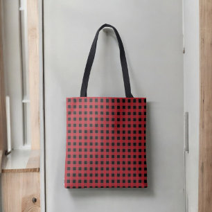Le Sac fourre-tout de Plaid Red Buffalo pour un st