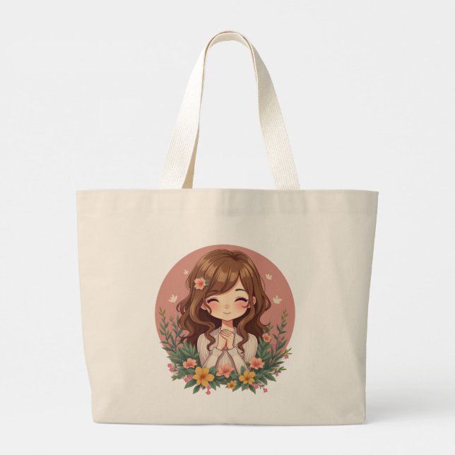 Le Sac fourre-tout Floral de charme (Dos)
