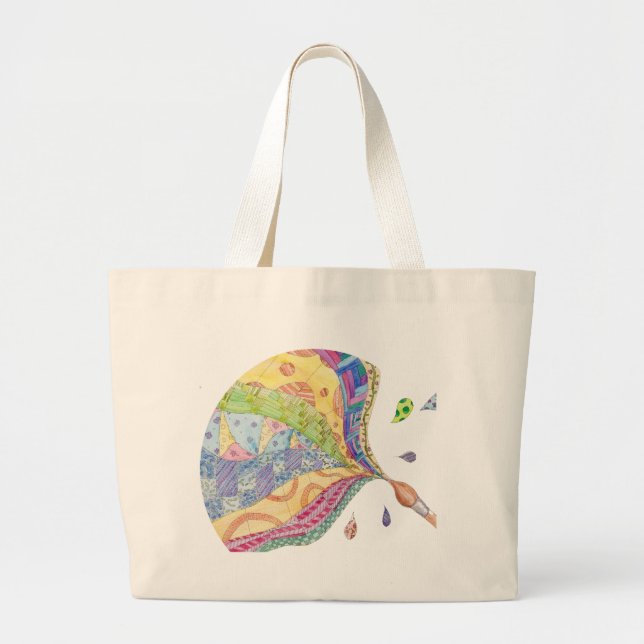 Le sac fourre-tout peint à édredon (Devant)