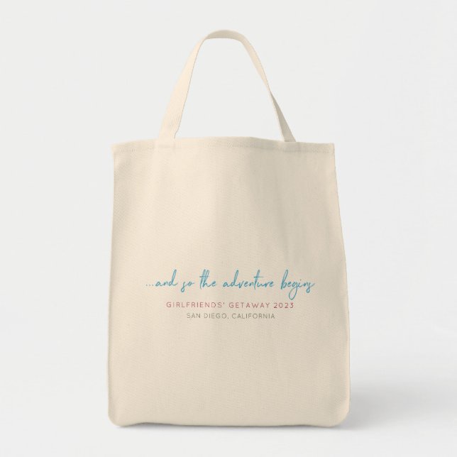 Le Sac fourre-tout Personnalisable Getaway de Girl (Devant)
