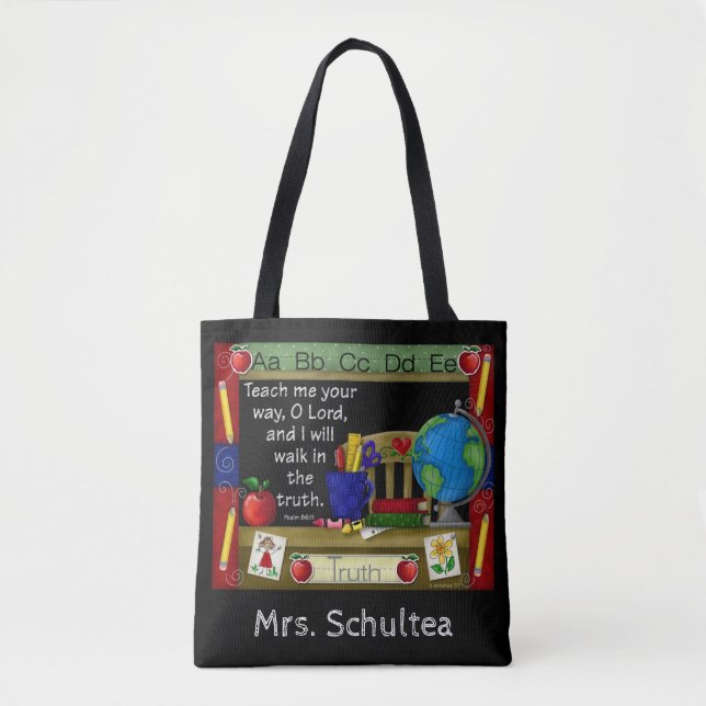 Le sac fourre-tout personnalisé par professeur (Devant)