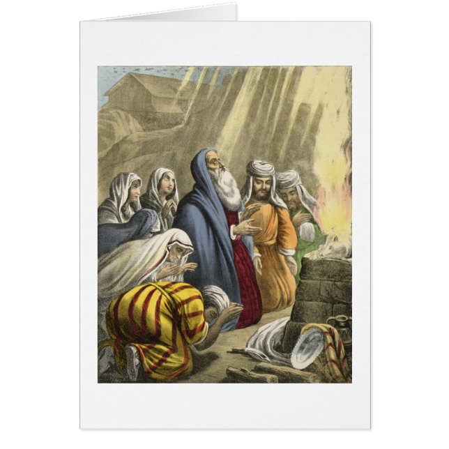 Le sacrifice de Noé sur laisser l'arche, d'une (Devant)