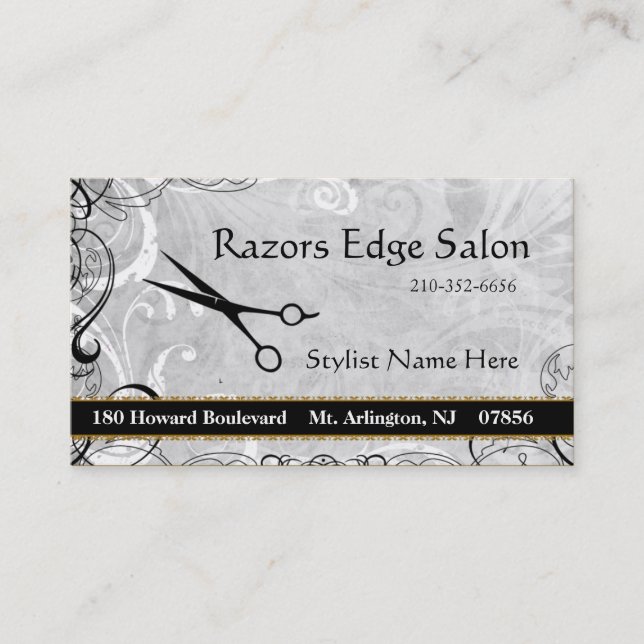 Le salon classieux s'épanouit le carte de visite (Devant)