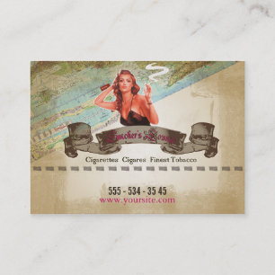 Le salon du fumeur - carte de visite