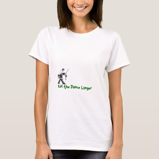 Le Salsa, mangent un plus long T-shirt vert clair (Devant)