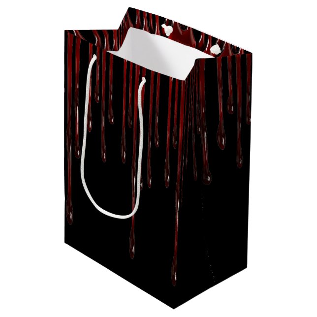 Le sang s'égoutte le sac moyen de cadeau (Devant Angle)