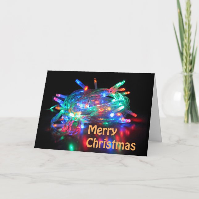 Le scintillement allume la carte de Joyeux Noël (Devant)