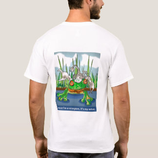 Le scorpion et le T-shirt d'hommes de grenouille