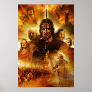LE SEIGNEUR DES ANNEAUX : Poster de film ROTK Arag