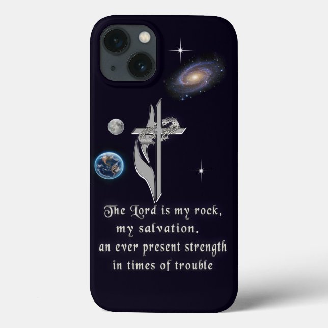 Le Seigneur est mon Coque rock iPhone 13 (Verso)