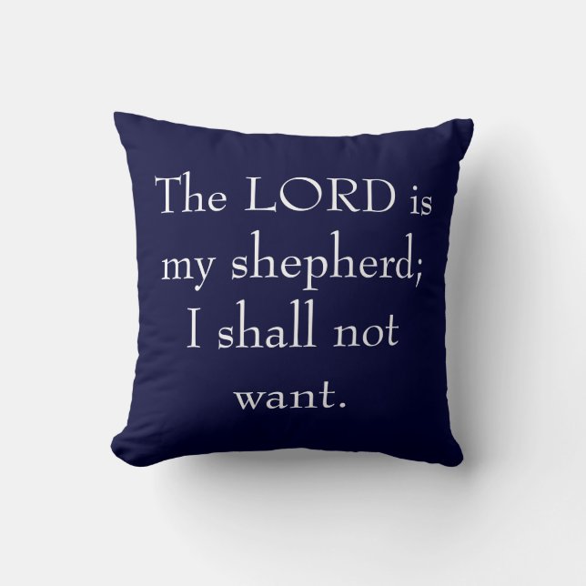 Le SEIGNEUR est mon coussin de berger (Recto)