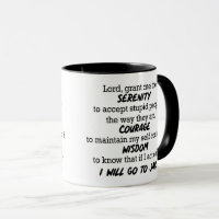 Le "seigneur, m'accordent la sérénité à…" Tasse