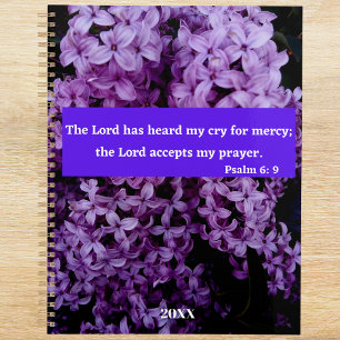 Le Seigneur M'Entend Lilac Bible Verse