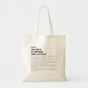 Le Seigneur Mon Berger Psaume 23 Sac
