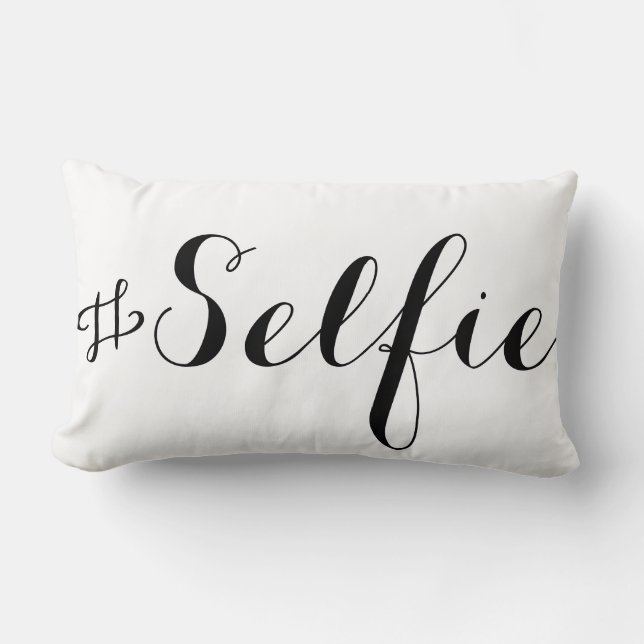 Le Selfie Lumbar Pillow (Front)