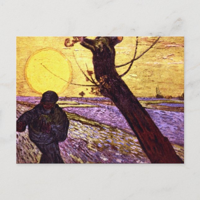 Le Semeur by Vincent van Gogh Postcard (Front)
