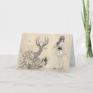 Le serpent blanc - carte de voeux