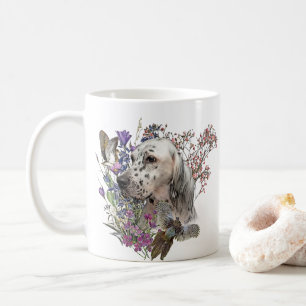 Le Setter Portrait anglais, art Café Mug