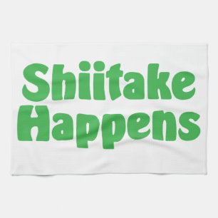 Le shiitaké se produit serviette de cuisine