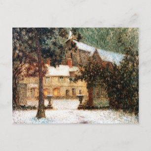 Le Sidaner: House in Snow Postcard