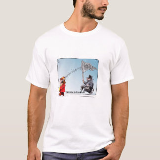 Le Silence Est Un T-shirt D'Or