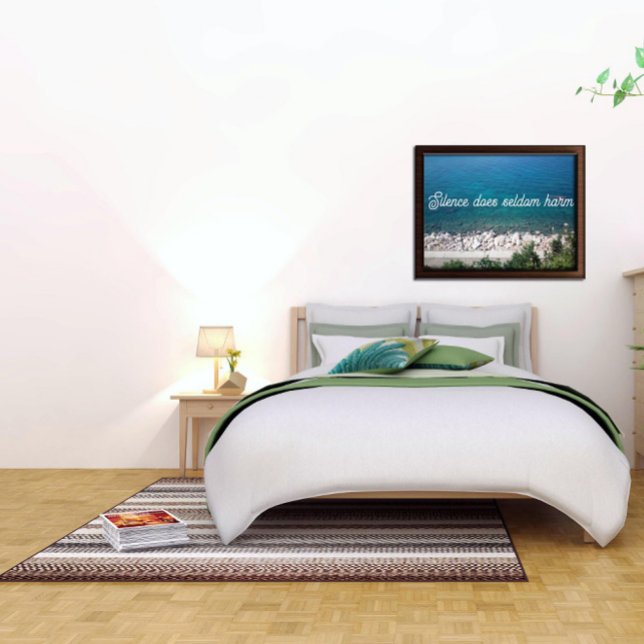 Le silence fait rarement mal à proverbe poster (Créateur téléchargé)