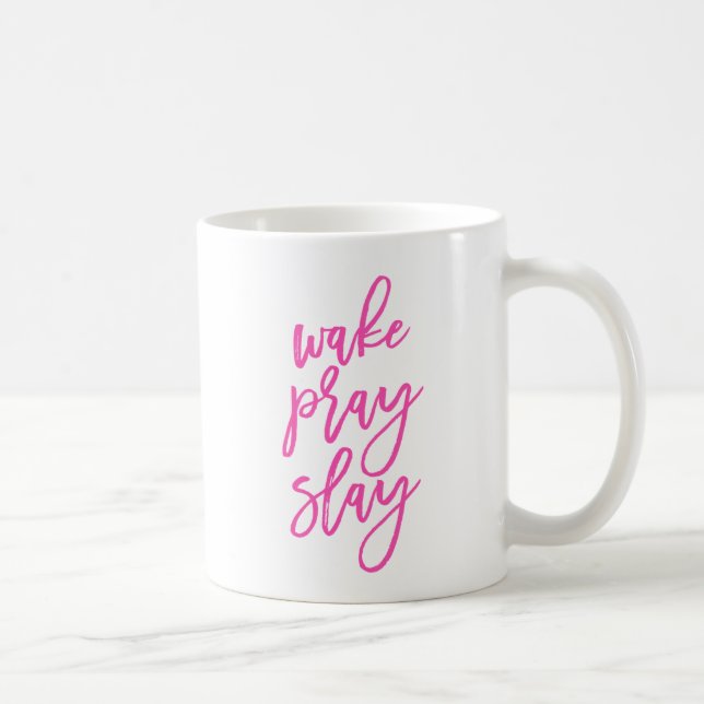 Le sillage rose prient massacrent la tasse de café (Droite)