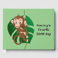 Le singe sur une vigne Design Livre d'or