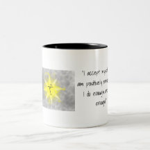 Le Solar Plexus Chakra Tasse au café avec affirmat