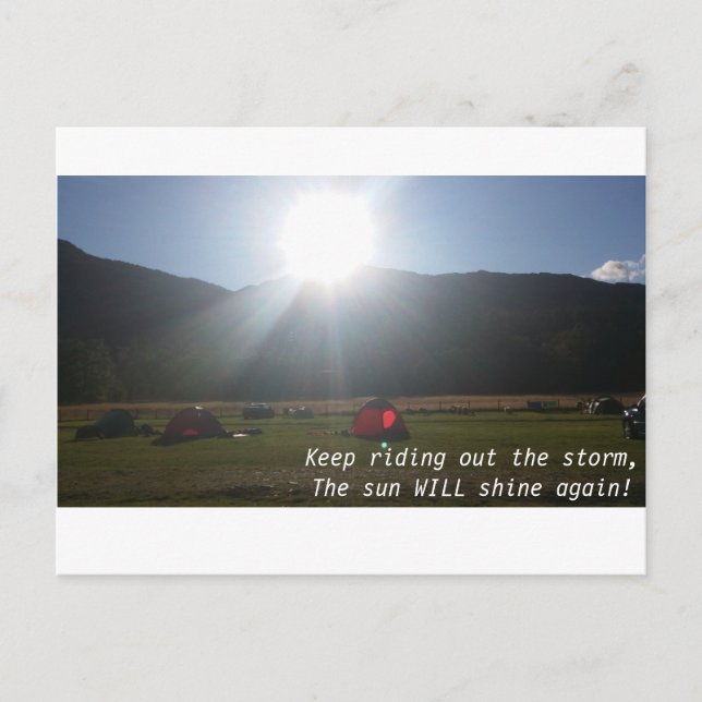 Le soleil brille la carte postale (Devant)