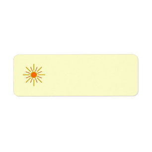 Le soleil d'été. Jaune et orange