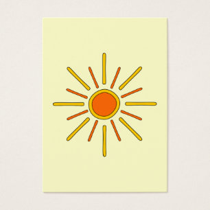 Le soleil d'été. Jaune et orange