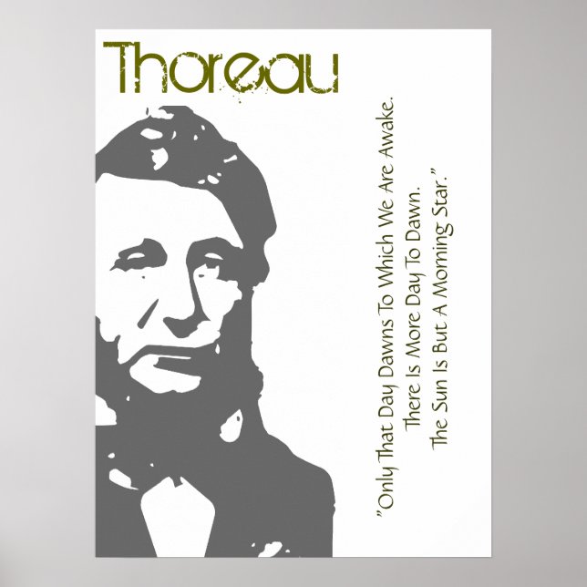 Le Soleil Est Une Poster Du Matin Étoile Thoreau (Devant)