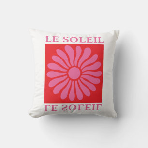Le soleil throw pillow