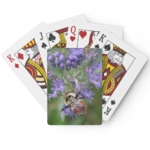 Le sommeil gaffent des cartes de jeu d'abeille