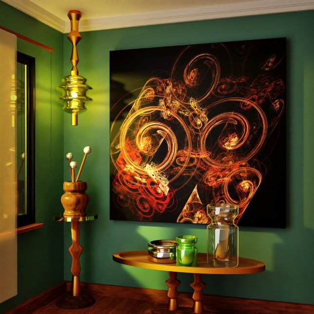 Le son de la musique Abstraite toile enveloppée (The Sound of Music Abstract Wrapped Canvas Print)