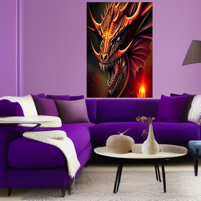 Le sourire du Dragon | AI Art Poster (Créateur téléchargé)