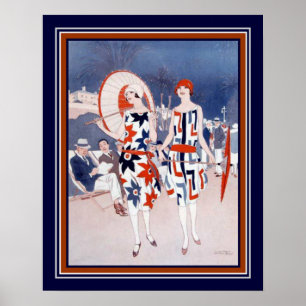 "Le spectateur" Art déco Impression par Wilton Wil