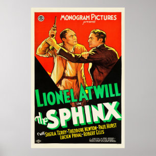 Le Sphinx - poster de film Vintage de 1933