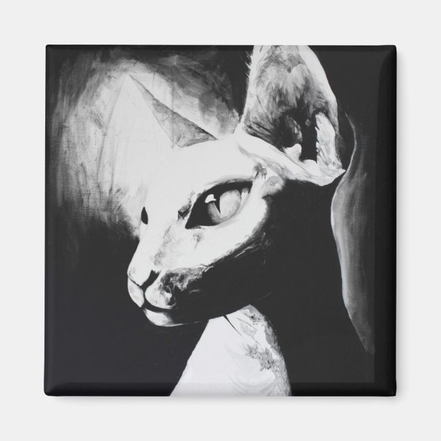 Le Sphynx Cat - Magnet d'art original (Devant)