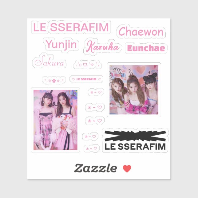 le sserafim Vinyl Sticker (Sheet)