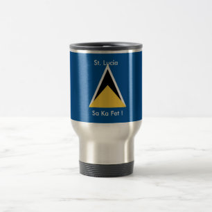 Le St Lucia, tasse de café de fête de ka de SA
