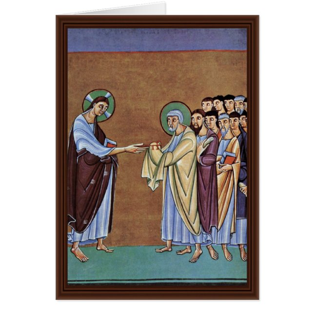 Le St Peter recevant les clés par le pe de DES de (Devant)